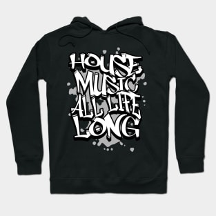 HOUSE MUSIC  - All Life Grafitti (grey) Hoodie